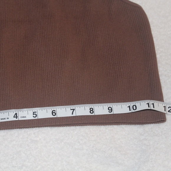 Ribbed Alexander Jane The Essential Crop | Skinny Strap Bralette in Sz (L/XL) - Picture 5 of 7